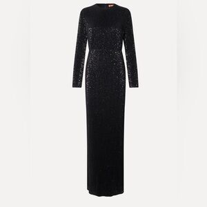 STINE GOYA LONG SLEEVE MAXI DRESS - BLACK SIZE XS NEW WITH TAGS